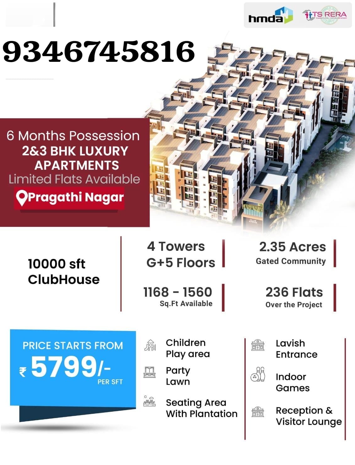 Flats for Sale in Pragathi Nagar, Hyderabad